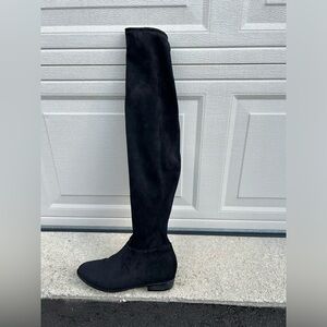 Knee high suede boots
